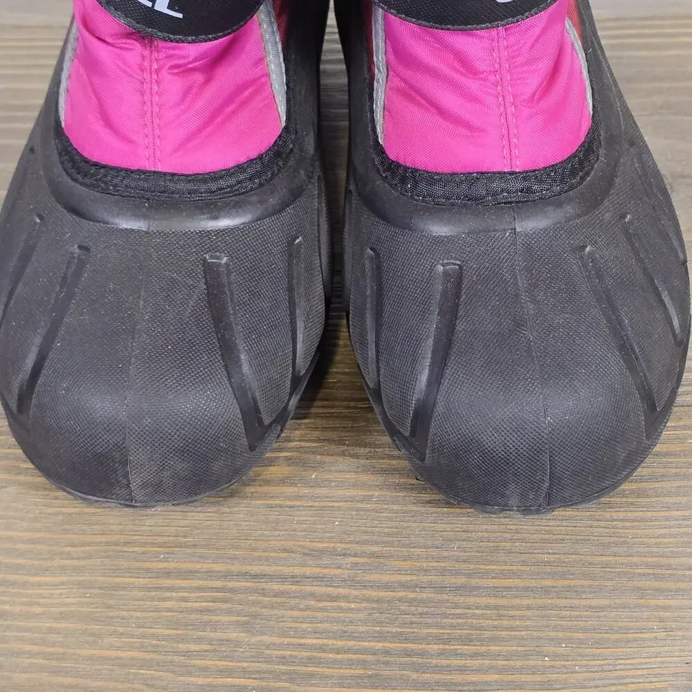 Sorel - Flurry Durable Snow Boots Red/Pink Water & Wind Resistant - Youth Size 3
